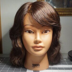 Mannequin Head with Human Hair